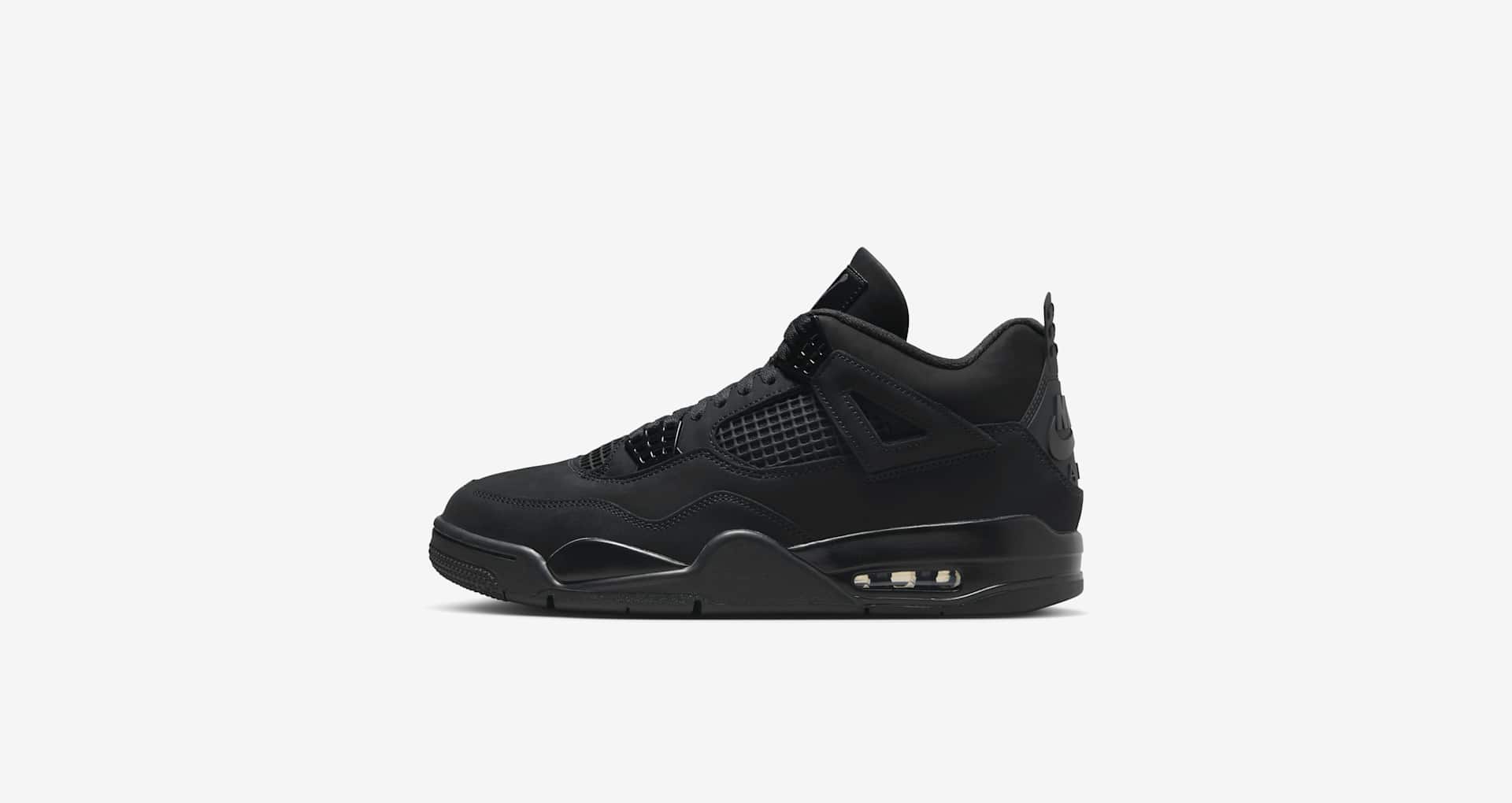 ナイキ　エアジョーダン4RM NIKE AIRJORDAN4ブラックキャット Nike Air Jordan 4 Black Cat aj4 ブラックキャット